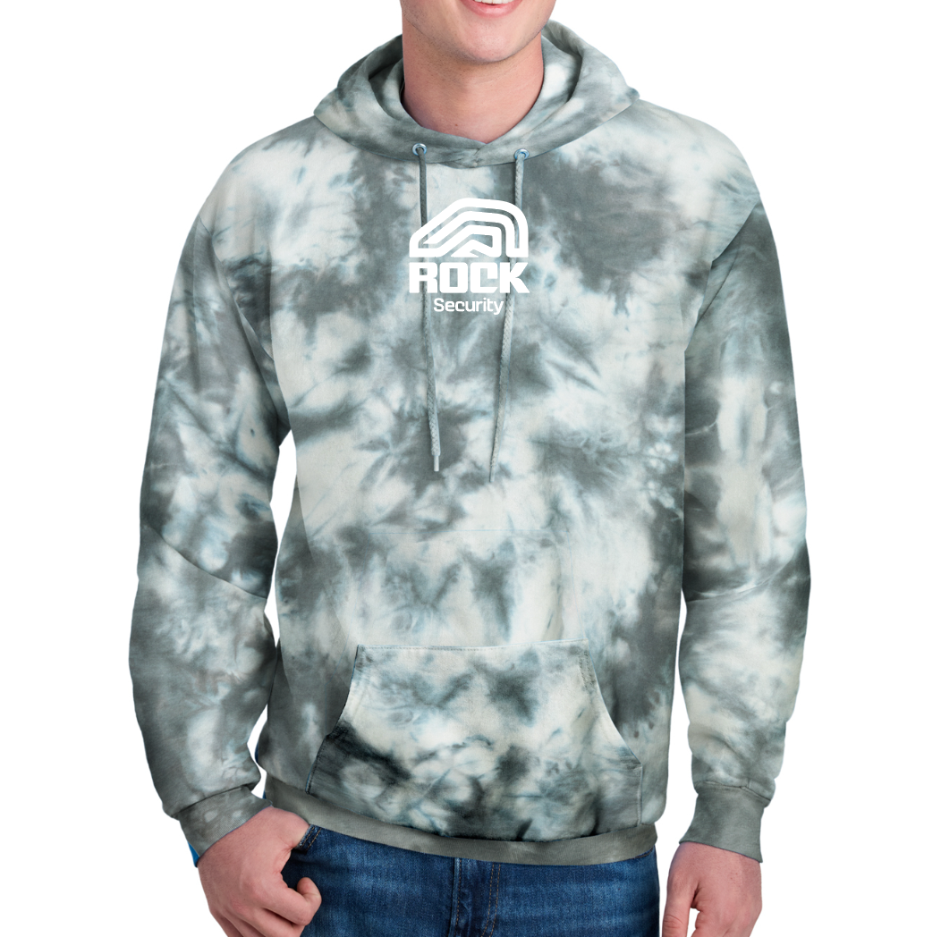 Rock Security Crystal Tie-Dye Pullover Hoodie